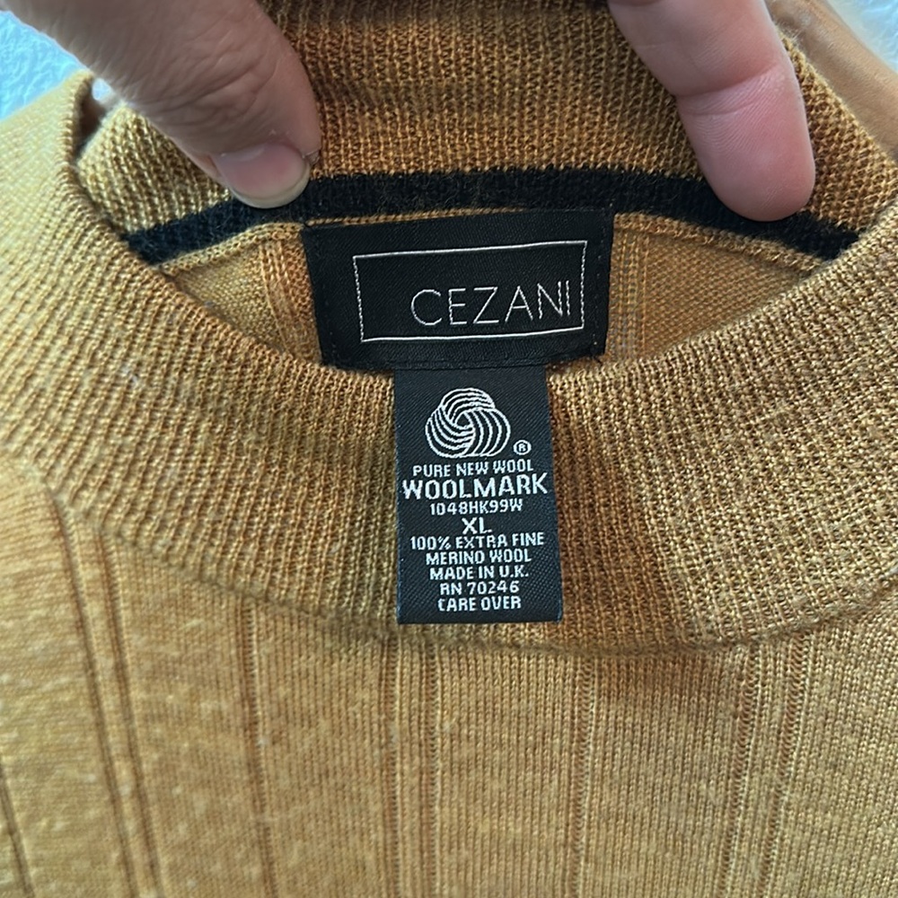 Cezani 100% merino new wool sweater